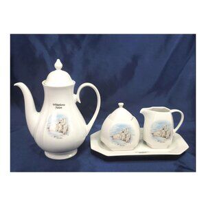 Vintage Polar Bear Teapot Set – Scherzer Bavaria x Stone Age Canada 🐻‍❄️